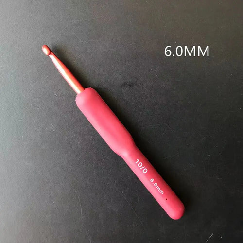 Crochet Hook Needle Silicone Handle Aluminum Crochet Needle Set