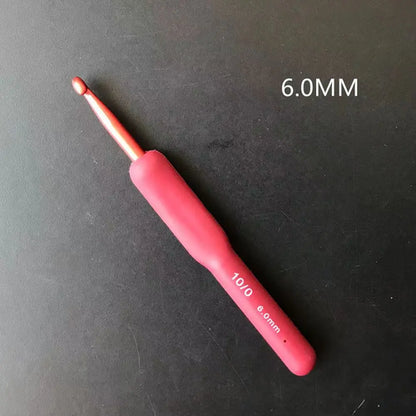 Crochet Hook Needle Silicone Handle Aluminum Crochet Needle Set