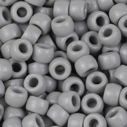 100/200/400pcs 6x9mm Solid Color Large Hole Pony Beads DIY Jewelry