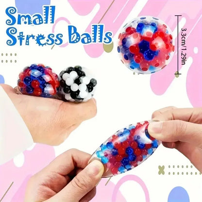 Rainbow Squeeze Ball Set (6PCS), Mini Durable Stress Relief Balls,