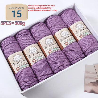 500g 1 Large Bag of Alpaca Wool Chunky Knitting Yarn, Handmade