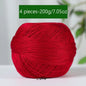 1PC Premium Mercerized Silk Lace Yarn Bundle-Soft, Durable, Vibrant