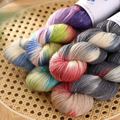 1Pc 100g/roll Merino Wool Yarn Handmade Dyed Wool Yarn Soft Sweater