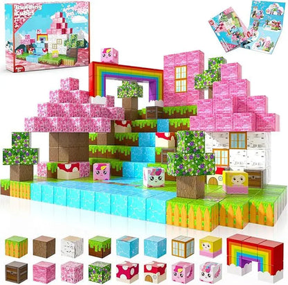 Magnetic Building Blocks Mine World Magnet Cube for Stacking
