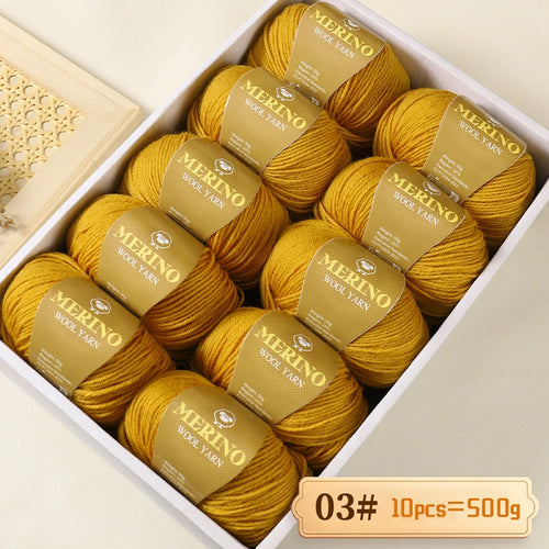 500g of High-Quality 212 Medium-Fine Alpaca Wool Yarn 10 pack