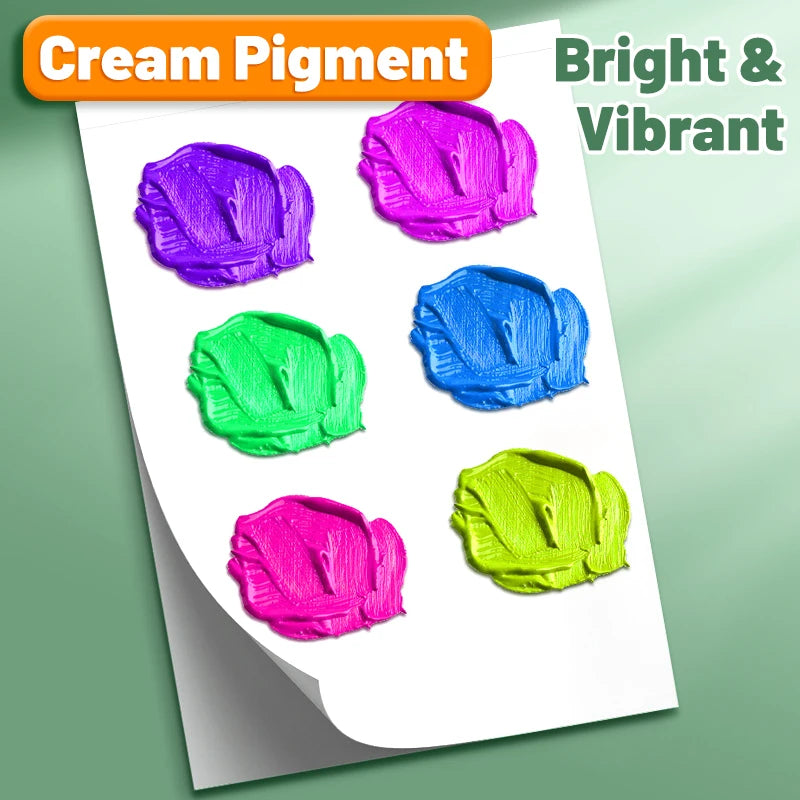 Vibrant Acrylic Paint Set 12/18/24/36 Colors,12ml/0.42oz Acrylic
