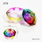 1pcs Pink Crystal Glass Dappen Dish Acrylic Powder Liquid Holder