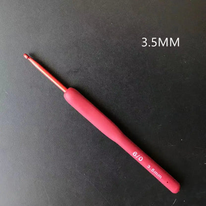 Crochet Hook Needle Silicone Handle Aluminum Crochet Needle Set