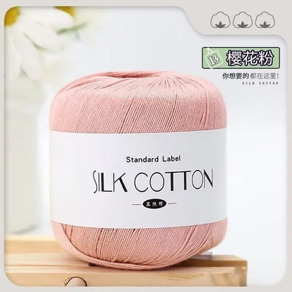 50g/PC Silk Lace Cotton Milk Crochet Yarn Baby Hand-Knitted Warm Soft