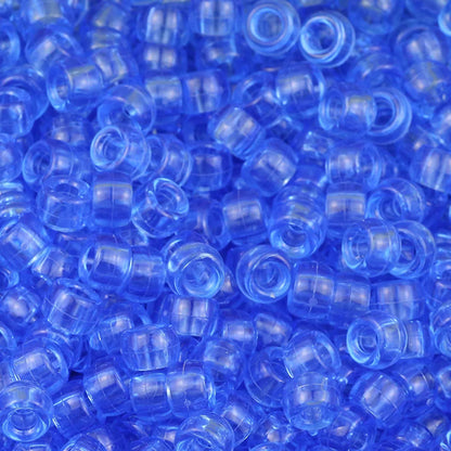 100/200/400pcs 6x9mm Solid Color Large Hole Pony Beads DIY Jewelry