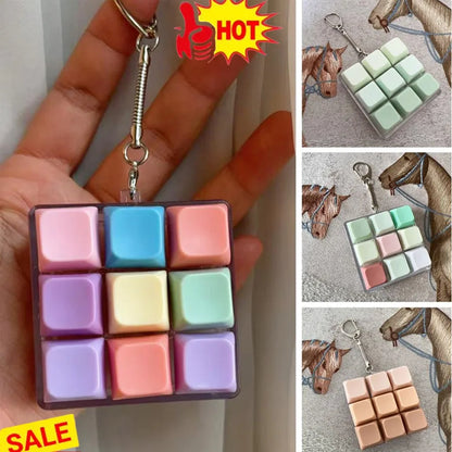 New Fidget Keychain DIY Keyboard Fidget Keychain Keys Button Relief