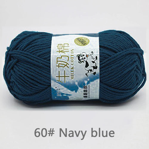 50Gram/Set Milk Cotton Yarn Crochet Line High-quality 5 Strand Milk