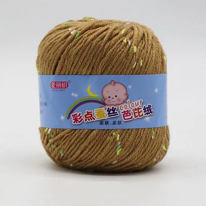 High Quality Worsted Wool Thread Colorful Eco-dyed Needlework Baby