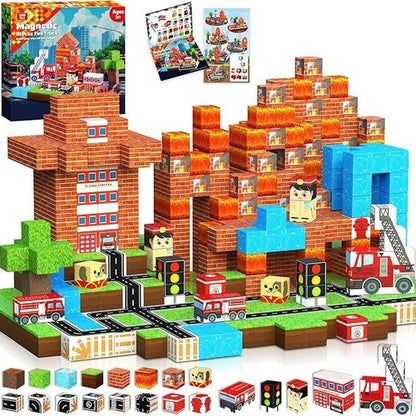 Magnetic Building Blocks Mine World Magnet Cube for Stacking