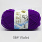 50Gram/Set Milk Cotton Yarn Crochet Line High-quality 5 Strand Milk