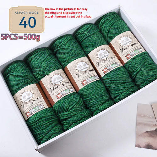 500g 1 Large Bag of Alpaca Wool Chunky Knitting Yarn, Handmade