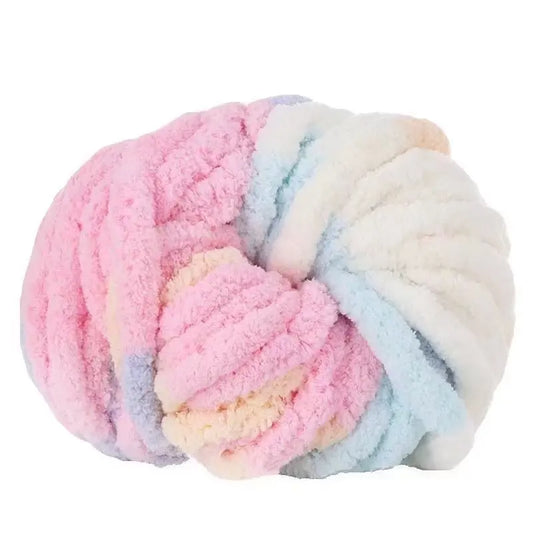 500g of Thick Chenille Yarn for Blankets, Ultra-Soft, Thick, Fluffy,