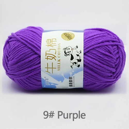 50Gram/Set Milk Cotton Yarn Crochet Line High-quality 5 Strand Milk