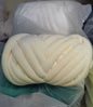 1KG 1000G Super Velvet Chunky Yarn Thick Bulky Giant Thread White Bag