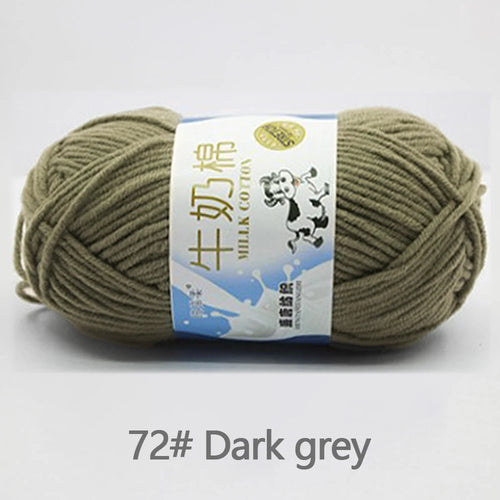 50Gram/Set Milk Cotton Yarn Crochet Line High-quality 5 Strand Milk
