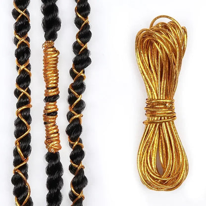 Dreadlock Braids Hair Accessories Gold Braiding Hair Deco Styling