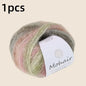 Gradient Mohair Soft Cotton Yarn DIY Crochet Hand Knitting Yarn