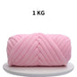1KG 1000G Super Velvet Chunky Yarn Thick Bulky Giant Thread White Bag