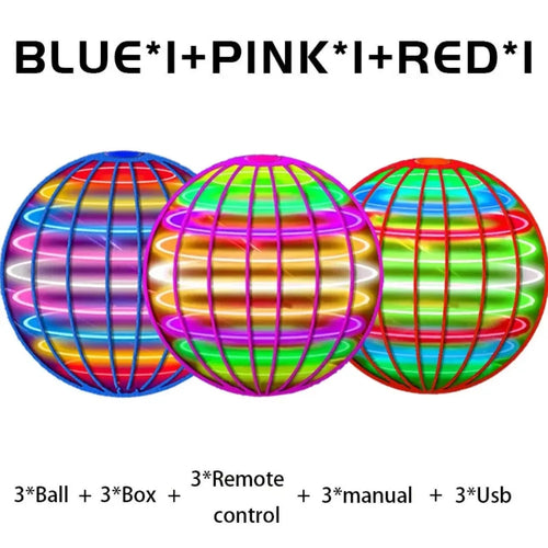 Flying Ball Children's Hand Controlled Color LED Cosmic Globe 360 °