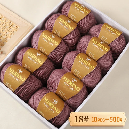 500g of High-Quality 212 Medium-Fine Alpaca Wool Yarn 10 pack