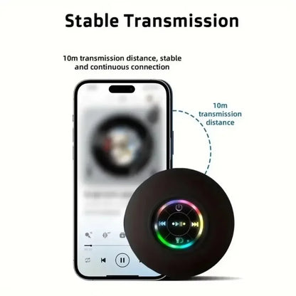 Mini Portable Bluetooth Audio IPX4 Waterproof Led Lights Bathroom