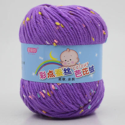 High Quality Worsted Wool Thread Colorful Eco-dyed Needlework Baby