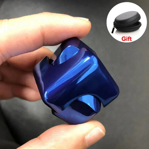 Alloy Cube Spinner Fingertip Gyroscope Fidget Anti Stress Toys Adult