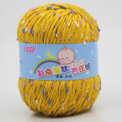 High Quality Worsted Wool Thread Colorful Eco-dyed Needlework Baby