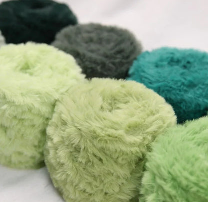 1 Skein 100 Grams Super Soft Fur Yarn Chunky Fluffy Faux Fur Yarn