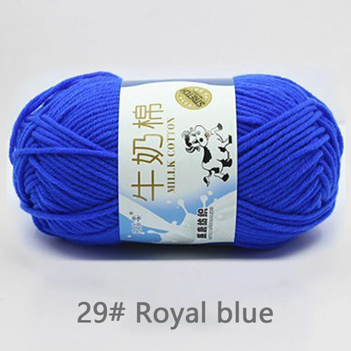 50Gram/Set Milk Cotton Yarn Crochet Line High-quality 5 Strand Milk