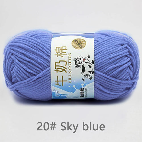 50Gram/Set Milk Cotton Yarn Crochet Line High-quality 5 Strand Milk