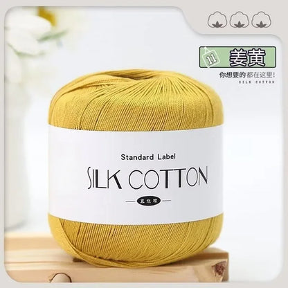 50g/PC Silk Lace Cotton Milk Crochet Yarn Baby Hand-Knitted Warm Soft