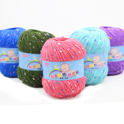 High Quality Worsted Wool Thread Colorful Eco-dyed Needlework Baby