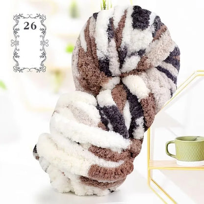 500g of Thick Chenille Yarn for Blankets, Ultra-Soft, Thick, Fluffy,