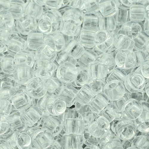 100/200/400pcs 6x9mm Solid Color Large Hole Pony Beads DIY Jewelry
