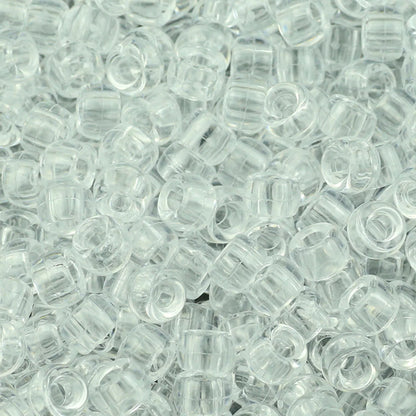 100/200/400pcs 6x9mm Solid Color Large Hole Pony Beads DIY Jewelry