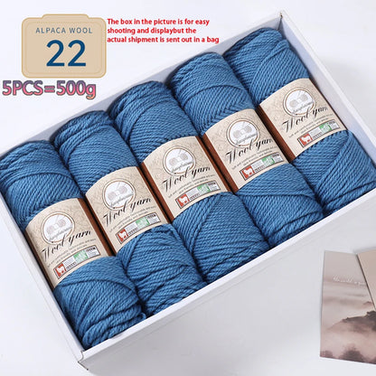 500g 1 Large Bag of Alpaca Wool Chunky Knitting Yarn, Handmade
