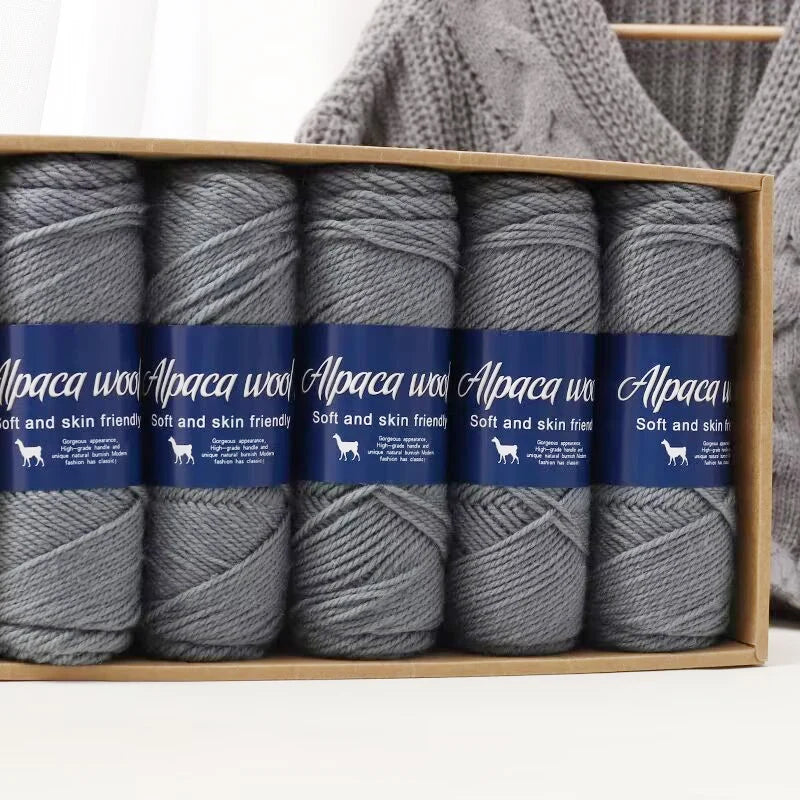 500g alpaca wool yarn, coarse yarn, hand woven to make warm and