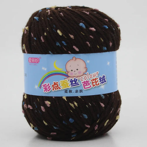High Quality Worsted Wool Thread Colorful Eco-dyed Needlework Baby