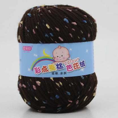 High Quality Worsted Wool Thread Colorful Eco-dyed Needlework Baby