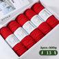 500g Gradient Dyed Rainbow Alpaca Wool Yarn, Thick Yarn for Hand