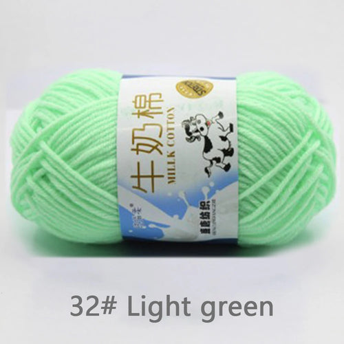 50Gram/Set Milk Cotton Yarn Crochet Line High-quality 5 Strand Milk