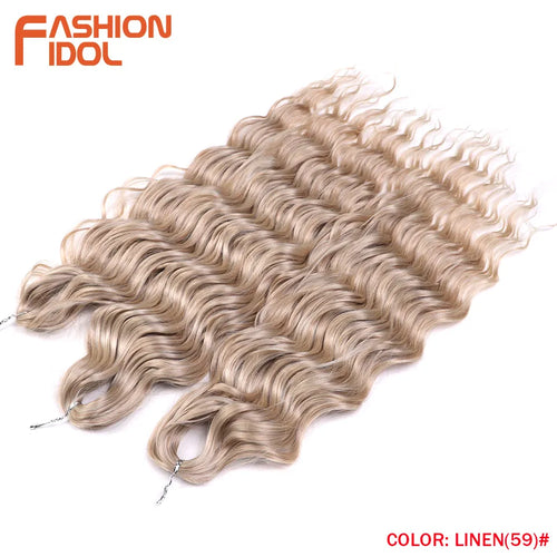 Anna Hair Synthetic Loose Deep Wave Braiding Hair Extensions 24 Inch