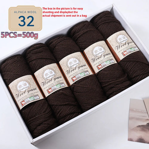 500g 1 Large Bag of Alpaca Wool Chunky Knitting Yarn, Handmade