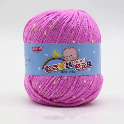 High Quality Worsted Wool Thread Colorful Eco-dyed Needlework Baby